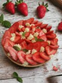 Tarte fraises et basilic